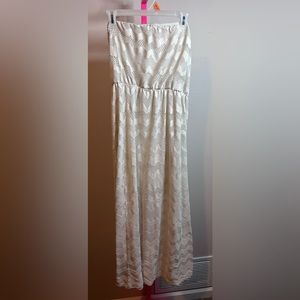 Strapless Sun & Moon Lace Maxi